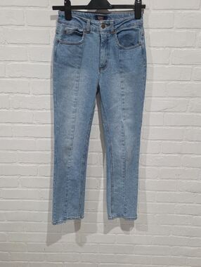 Cavalli Class Light Blue Straight Leg Jeans